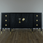 Большой Комод-буфет Elsa Dreams Black с ящиками варинант исполнения - 3 | Loft Concept в Ростове-на-Дону