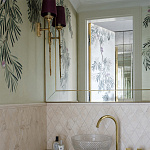 Обои ручная роспись Silk Tree Original colourway on White Metal gilded paper варинант исполнения - 3 | Loft Concept в Ростове-на-Дону