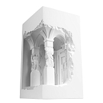 Встраиваемый в стену гипсовый светильник под покраску с колоннами и арками в античном стиле Antiquity Athena варинант исполнения - 6 | Loft Concept в Ростове-на-Дону