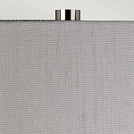 Настольная лампа с цилиндрическим абажуром и прозрачным стеклянным основанием Quintiesse варинант исполнения - 6 | Loft Concept в Ростове-на-Дону