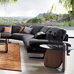 Дизайнерский журнальный стол c круглой столешницей на фигурном основании Usake варинант исполнения - 1 | Loft Concept в Ростове-на-Дону