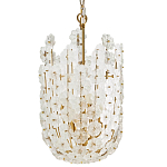 Подвесной светильник декорированный цветами из стекла Lightness of Flowers варинант исполнения - 1 | Loft Concept в Ростове-на-Дону