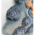 Тканый вручную Большой абстрактный гобелен Frost Forest варинант исполнения - 2 | Loft Concept в Ростове-на-Дону