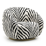 Кресло Bear с принтом Зебра варинант исполнения - 1 | Loft Concept в Ростове-на-Дону