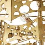 Люстра фигурная золотого цвета Corrugated Panels варинант исполнения - 2 | Loft Concept в Ростове-на-Дону