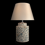 Настольная лампа цилиндрическая с цветочной росписью Lamp Flower Painting варинант исполнения - 3 | Loft Concept в Ростове-на-Дону