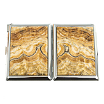 Портсигар с газовой зажигалкой из натурального камня Оникс Stone Cigarettes Cases варинант исполнения - 9 | Loft Concept в Ростове-на-Дону