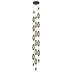 Подвесной светильник светодиодный с белыми сферическими плафонами и декоративными элементами в виде черной сетки HANDLE GRAPE варинант исполнения - 4 | Loft Concept в Ростове-на-Дону