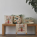 Подушка с цветочным принтом и кисточками Blooming Elegance Daisy варинант исполнения - 9 | Loft Concept в Ростове-на-Дону