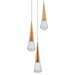 Подвесной светильник капли Acrylic Droplet Trio Gold Hanging Lamp варинант исполнения - 1 | Loft Concept в Ростове-на-Дону