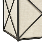 Пуф бежевый с черной металлической рамой Beige Pouf варинант исполнения - 2 | Loft Concept в Ростове-на-Дону