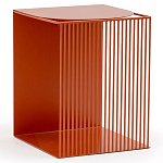 Оранжевый приставной стол из металла Lattice варинант исполнения - 1 | Loft Concept в Ростове-на-Дону