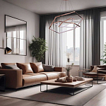 Люстра с 3-мя подвесами в виде шестиугольников Hexagon Horizontal варинант исполнения - 8 | Loft Concept в Ростове-на-Дону