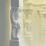 Встраиваемый в стену гипсовый светильник под покраску с колоннами и арками в античном стиле Antiquity Athena варинант исполнения - 13 | Loft Concept в Ростове-на-Дону