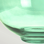 Настольная лампа с шарообразным прозрачным основанием из цветного переработанного стекла и белым цилиндрическим абажуром Elstead Lighting варинант исполнения - 5 | Loft Concept в Ростове-на-Дону