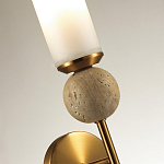 Бра с цилиндрическим матовым плафоном и шаром из камня на металлическом основании Orb Essence варинант исполнения - 10 | Loft Concept в Ростове-на-Дону