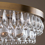 Люстра круглая с подвесками в форме стеклянных капель Glass Rain варинант исполнения - 4 | Loft Concept в Ростове-на-Дону