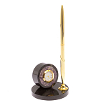 Часы настольные с ручкой из натурального камня Stone Clock варинант исполнения - 5 | Loft Concept в Ростове-на-Дону