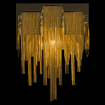 Бра с перфорированными металлическими дугами и цепочками 22 см Atlantis Chain варинант исполнения - 4 | Loft Concept в Ростове-на-Дону