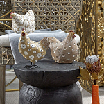 Статуэтка курица с текстурной поверхностью бежевого цвета Rustic Chicken варинант исполнения - 5 | Loft Concept в Ростове-на-Дону