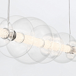 Подвесной светильник линейный с прозрачными стеклянными шарами разного диаметра Eurofase варинант исполнения - 8 | Loft Concept в Ростове-на-Дону
