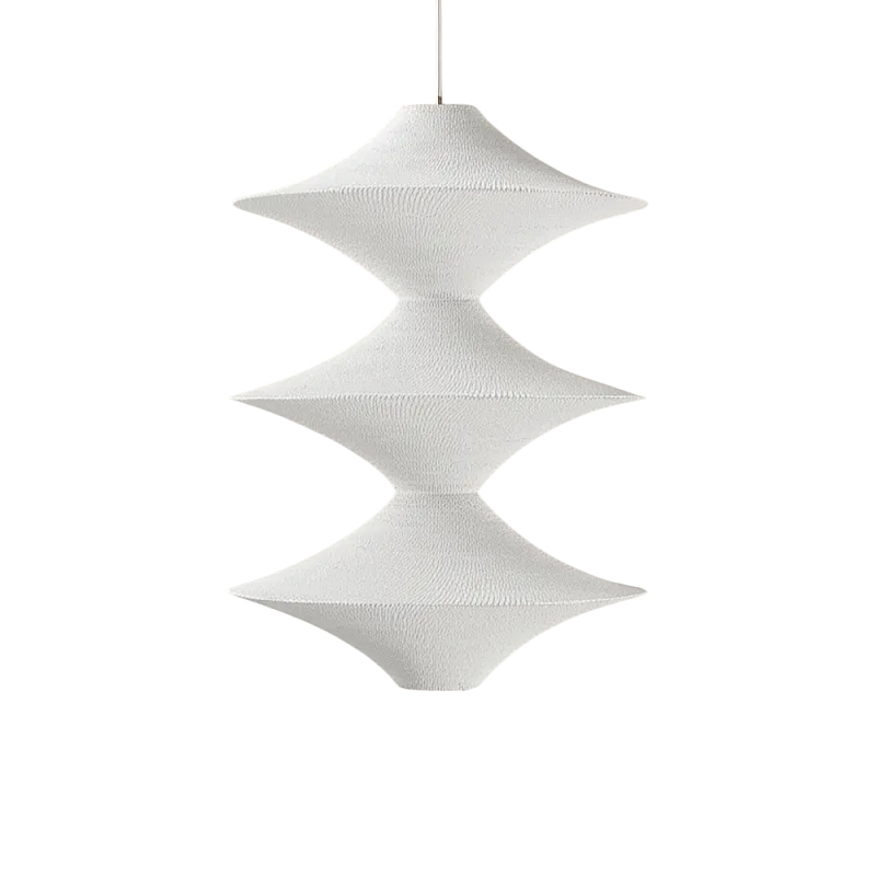 Подвесной вязаный белый светильник «Звезда Востока 03» Белый в Ростове-на-Дону | Loft Concept 
