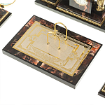 Настольный письменный набор из яшмы и долерита с декором в виде коня Manager Organizer варинант исполнения - 5 | Loft Concept в Ростове-на-Дону