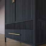 Шкаф платяной Primo с выдвижными ящиками шпон Светлый дуб варинант исполнения - 5 | Loft Concept в Ростове-на-Дону