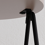 Стол приставной с 2-мя круглыми бежево-серыми столешницами ESSEL LIGHT MOCHA варинант исполнения - 1 | Loft Concept в Ростове-на-Дону