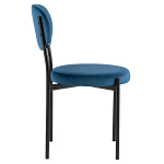 Стул с круглым сиденьем на металлическом основании ALFIE CHAIR Blue варинант исполнения - 5 | Loft Concept в Ростове-на-Дону