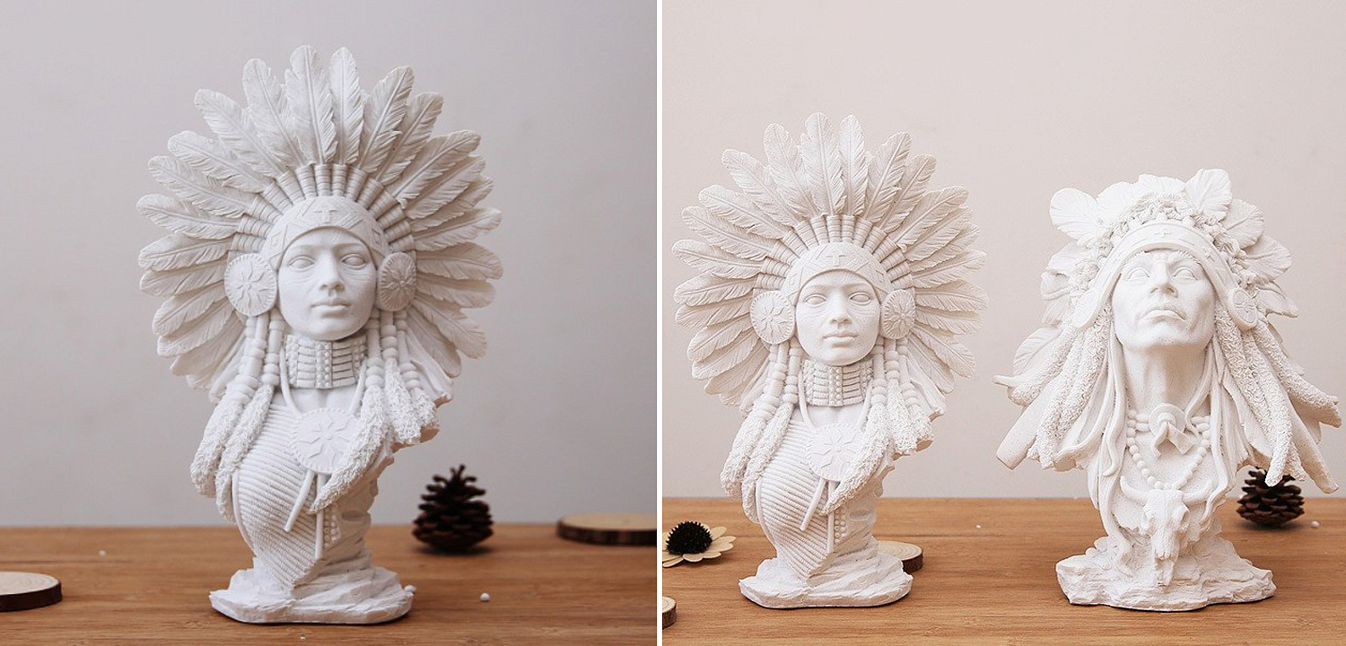 Native american indian figurine B Native american indian figurine B - Loft-Concept в Ростове-на-Дону