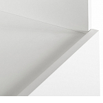 Стеллаж книжный белый с 3-мя открытыми полками и дверкой Strict Lines варинант исполнения - 3 | Loft Concept в Ростове-на-Дону