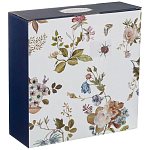 Ваза фарфоровая белая на ножке с рисунком цветов Garden Whisper Porcelain Set  варинант исполнения - 2 | Loft Concept в Ростове-на-Дону