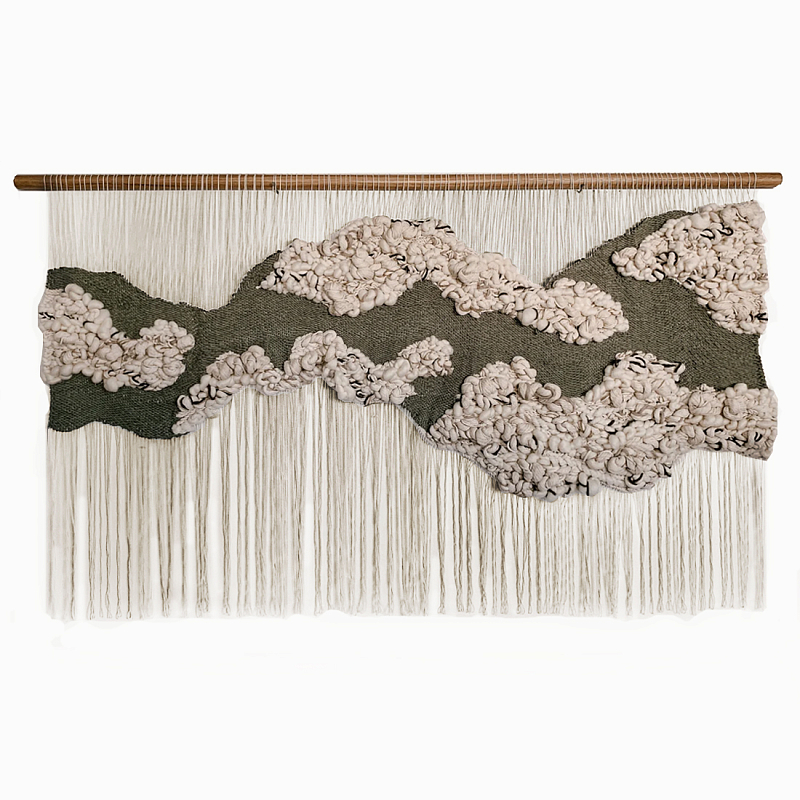 Большой дизайнерский Гобелен Tapestry Misty Morning II Белый Коричневый Большой дизайнерский Гобелен Tapestry Misty Morning II Белый Коричневый в Ростове-на-Дону | Loft Concept