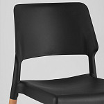 Пластиковый стул на ножках из массива бука Ferret Black 4 шт варинант исполнения - 7 | Loft Concept в Ростове-на-Дону