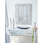 Прямоугольное зеркало с инкрустацией раковинами устриц Mother оf Pearl Facets варинант исполнения - 5 | Loft Concept в Ростове-на-Дону