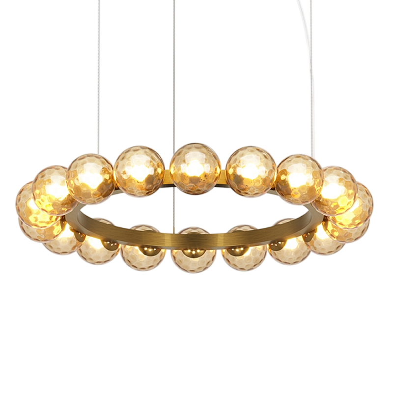 Люстра подвесная Ambre 3000К Латунь Янтарный в Ростове-на-Дону | Loft Concept 