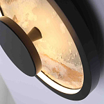 Бра круглое светодиодное с черной рамкой Stone Circle варинант исполнения - 2 | Loft Concept в Ростове-на-Дону