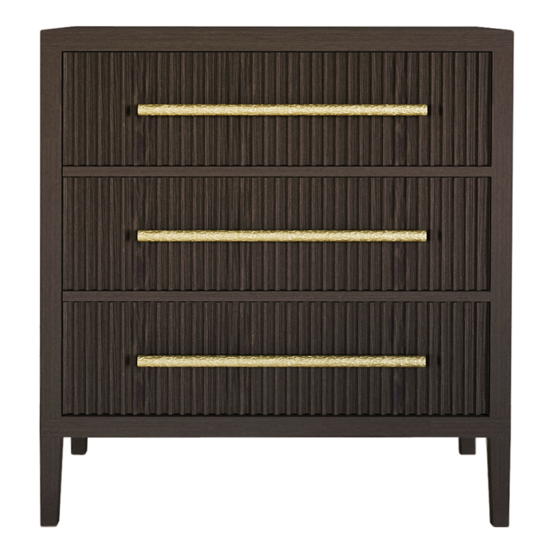 Комод Primo с 3 выдвижными ящиками Темный орех Орех в Ростове-на-Дону | Loft Concept 