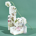 Шкатулка из эпоксидной смолы с цветами белая Epoxy Resin Rectangular Box White варинант исполнения - 4 | Loft Concept в Ростове-на-Дону