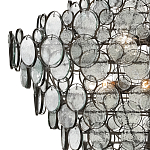 Люстра с каскадом из круглых прозрачных декоративных элементов Harmony of Light варинант исполнения - 1 | Loft Concept в Ростове-на-Дону