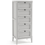 Комод узкий с 5-ю ящиками серый Silva Grey Chest of Drawers варинант исполнения - 2 | Loft Concept в Ростове-на-Дону