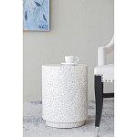 Приставной столик с рисунком из раковин устриц Bone Inlay варинант исполнения - 5 | Loft Concept в Ростове-на-Дону