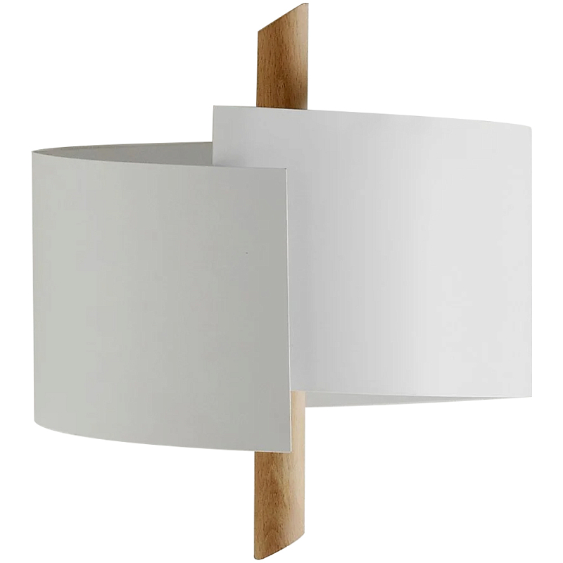      Ruell White Metal Wooden Wall Lamp    -- | Loft Concept 