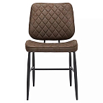 Стул с темно-коричневой обивкой из экокожи Benderson варинант исполнения - 1 | Loft Concept в Ростове-на-Дону