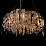 Люстра круглая подвесная с металлическими дугами и длинными цепочками 80 см Atlantis Chain варинант исполнения - 8 | Loft Concept в Ростове-на-Дону