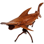 Статуэтка акула-молот деревянная Hammer варинант исполнения - 1 | Loft Concept в Ростове-на-Дону