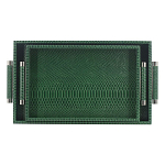 Комплект из двух прямоугольных подносов зеленого цвета Serpent варинант исполнения - 1 | Loft Concept в Ростове-на-Дону