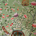 Обои ручная роспись Belvoir Pistachio варинант исполнения - 4 | Loft Concept в Ростове-на-Дону