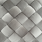 Пуф плетеный велюровый светло-бежевый  Soft Wicker Pouf варинант исполнения - 2 | Loft Concept в Ростове-на-Дону